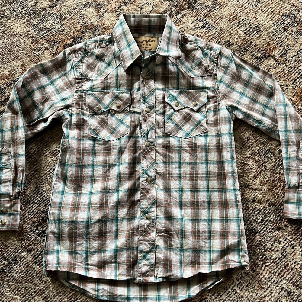 Girls Wrangler Button Down